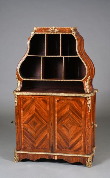 Cartonnier de bureau en placage de bois de...