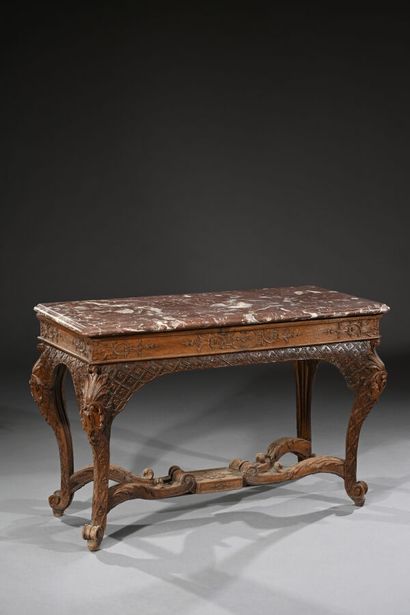 Console d'applique en chêne sculpté, ceinture...
