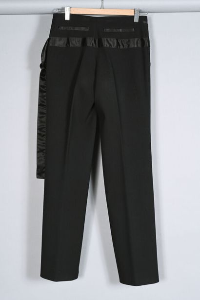JUST CAVALLI, pantalon de smoking en gabardine...