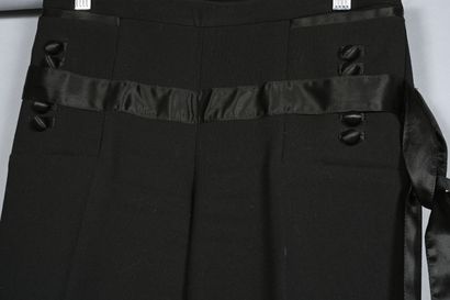 JUST CAVALLI, pantalon de smoking en gabardine...