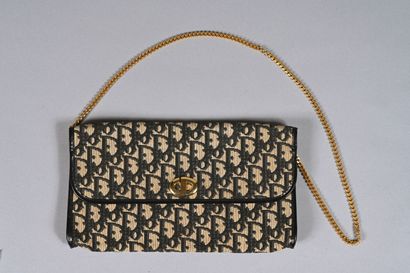 CHRISTIAN DIOR vintage, Pochette en toile...