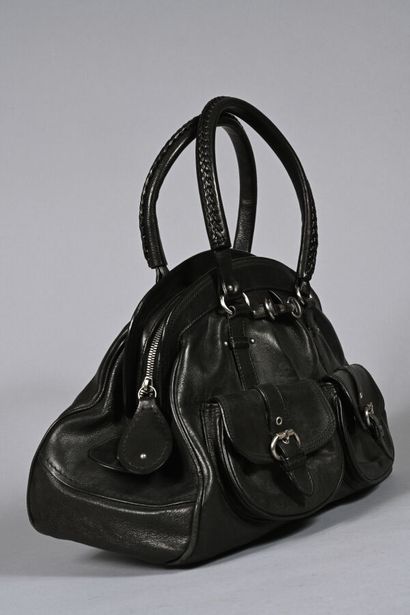 CHRISTIAN DIOR, sac à My Dior en cuir noir,...