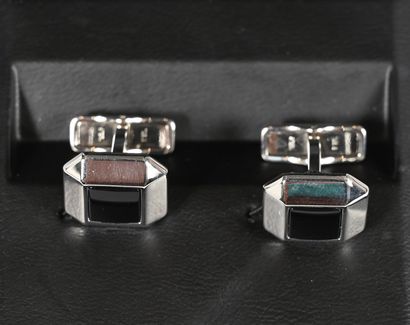 DUNHILL
Paire de boutons de manchettes en...