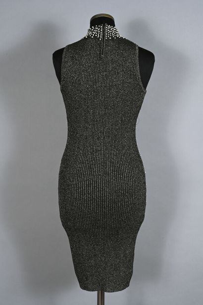 ETINCELLE COUTURE Mini robe maille côtelée...