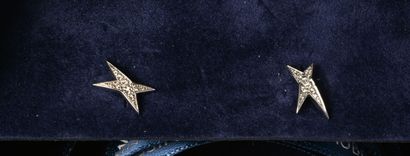 MAUBOUSSIN : Paire de clous d'oreilles en...