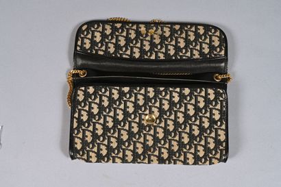 CHRISTIAN DIOR vintage, Pochette en toile...