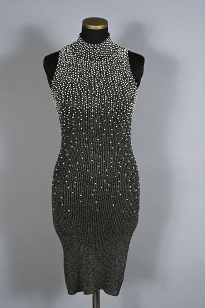 ETINCELLE COUTURE Mini robe maille côtelée...
