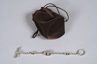 HERMES. Bracelet Farandole en argent 925....