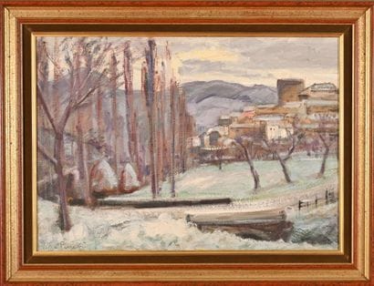 Jean PERRET (1910-2003)
Snow-covered landscape...