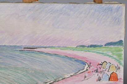Léopold SURVAGE (1879-1968)
Cabins on a beach...