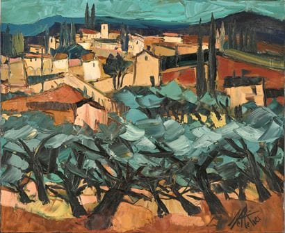 Michel PELLETIER (born 1943)
View of a Provencal...