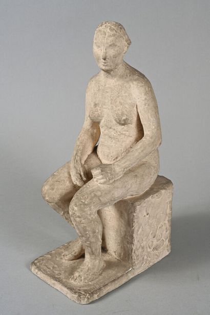 Paul CORNET (1892-1977)
Seated woman
Plaster
Signed...
