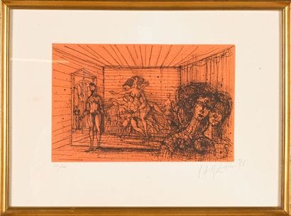Jean CARZOU (1907-2000)
Women in an Interior,...