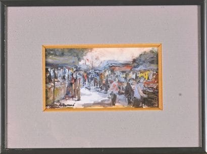 Alain DEMOND (born 1952)
En lot: 
- Market...
