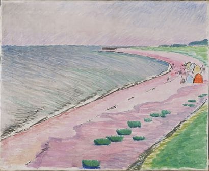 Léopold SURVAGE (1879-1968)
Cabins on a beach...