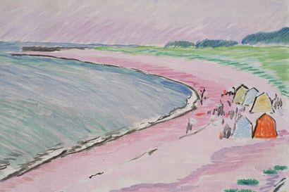 Léopold SURVAGE (1879-1968)
Cabins on a beach...