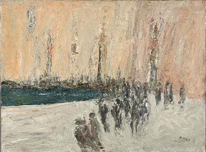 Michel MALY (1936-2018)
Lively quay 
Oil...