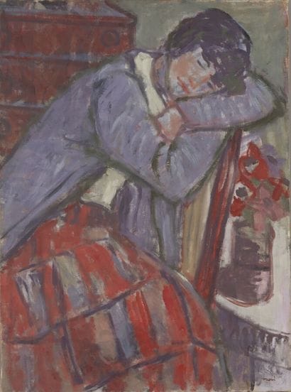 Maurice LEWI (born 1934)
Red plaid skirt,...