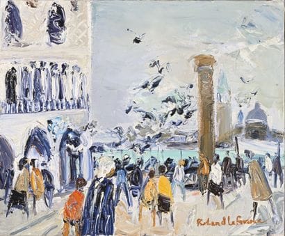 Roland LEFRANC (1931-2000)
Venice, La Piazzetta...