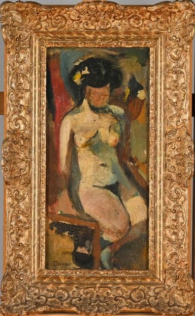 François DESNOYER (1894-1972)
Seated nude,...