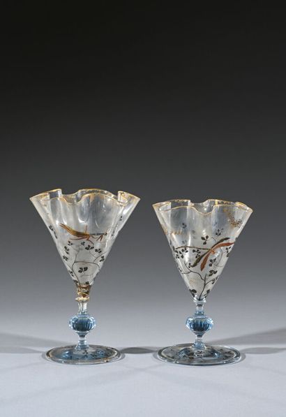 Émile GALLÉ (1846 - 1904) 
Vase cornet à...