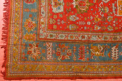 Tapis, Turquie, Ouchak 
Chaîne trame coton...