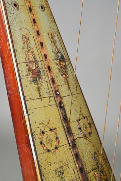 Harpe à mécanisme à crochets pour 38 cordes...