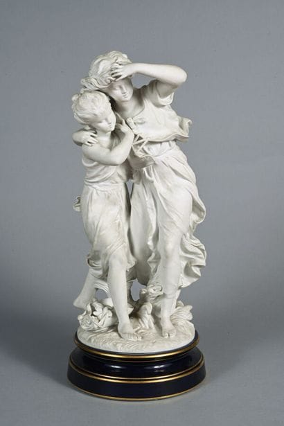 Hippolyte MOREAU, D'après 
Biscuit figurant...