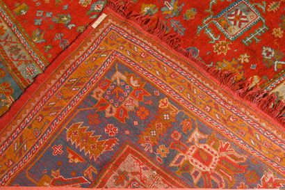 Tapis, Turquie, Ouchak 
Chaîne trame coton...