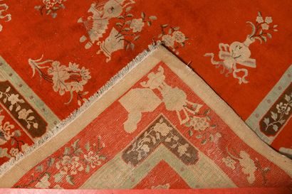 Tapis, Chine, Pékin
Chaîne trame coton et...