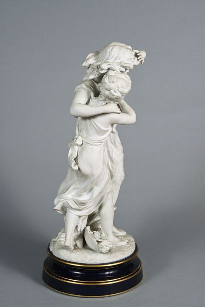 Hippolyte MOREAU, D'après 
Biscuit figurant...