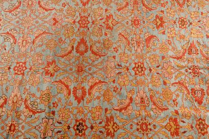 Tapis, Inde, Agra
Chaîne trame coton, velours...