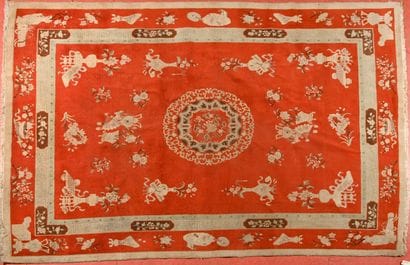 Tapis, Chine, Pékin
Chaîne trame coton et...