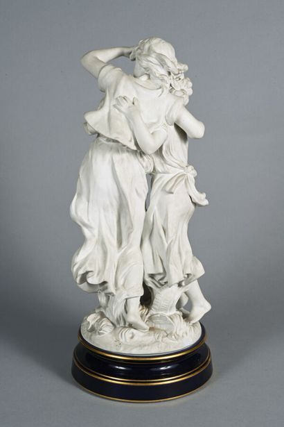 Hippolyte MOREAU, D'après 
Biscuit figurant...