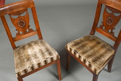 Paire de chaises dans le style Empire en...