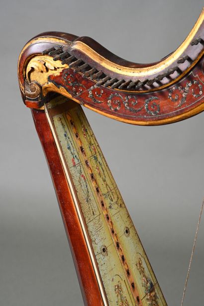 Harpe à mécanisme à crochets pour 38 cordes...