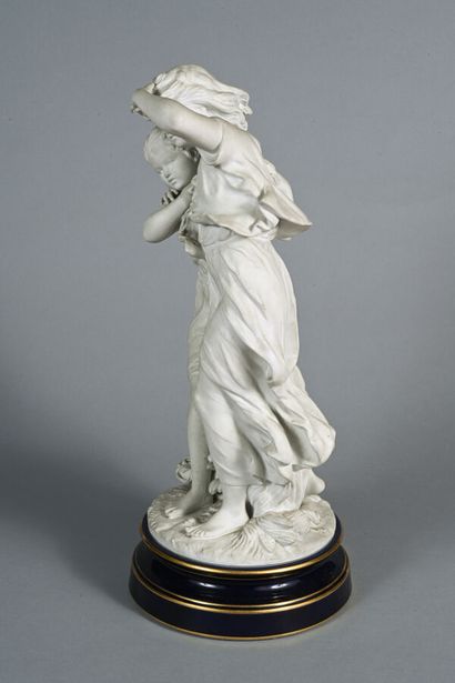 Hippolyte MOREAU, D'après 
Biscuit figurant...