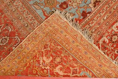 Tapis, Inde, Agra
Chaîne trame coton, velours...