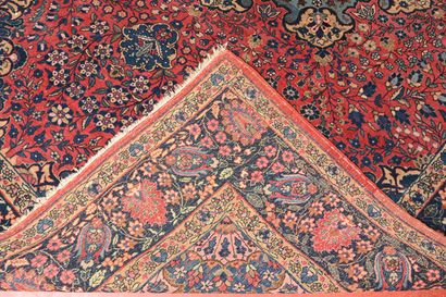 Tapis, Iran, origine Yazd
Chaîne trame coton,...