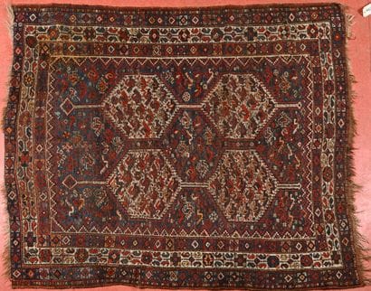 Tapis Iran Kashkay 
Chaîne trame velours...