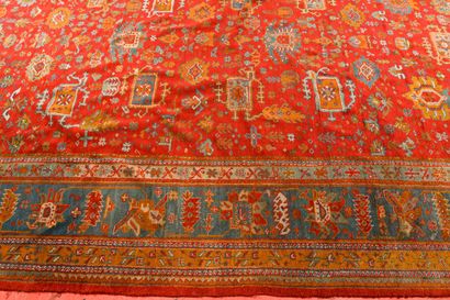 Tapis, Turquie, Ouchak 
Chaîne trame coton...