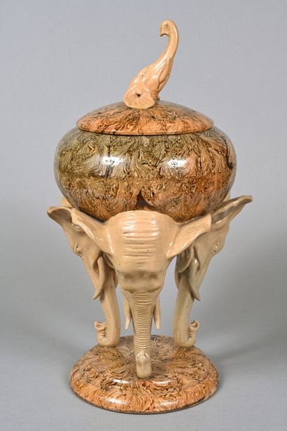 Joseph BERNARD (1908 - 1973) - APT 
Jasper-glazed...
