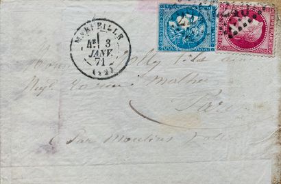 [PHILATÉLIE]. BOULE DE MOULINS. Enveloppe...