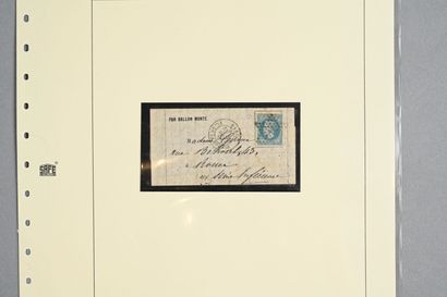 [PHILATÉLIE]. BALLON MONTÉ. Lettre avec adresse...