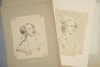 [THÉÂTRE]. PORTRAITS D'ACTEURS À L'AQUARELLE.
11...