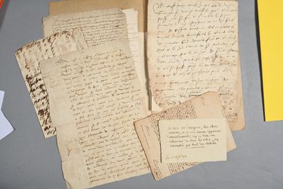 LETTRES ANCIENNES. 8 lettres, XVIe-XVIIe.
Lettres...