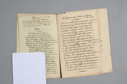 CALENDRIER RÉPUBLICAIN. Cahier manuscrit...