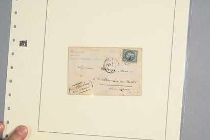 [PHILATÉLIE]. SIÈGE DE PARIS. Enveloppe timbrée...