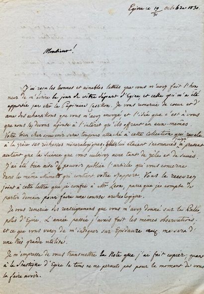 GRÈCE. Andrea MUSTOXIDI (Corfou 1785-1860),...