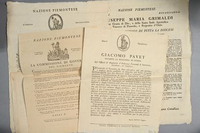 ITALIE. Ensemble de 5 affiches datant de...